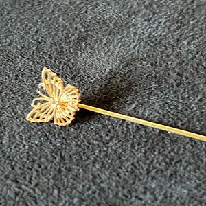 14k gold Butterfly stick pin